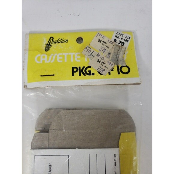 Vintage Magnetic Cassette Tape Mailing Boxes FW Woolworth New Sealed 10 Pack - Picture 3 of 16